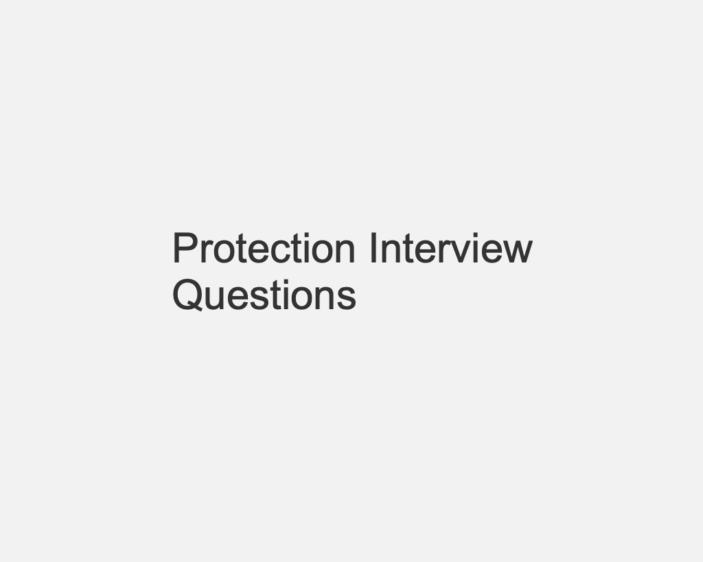 Protection Interview Questions