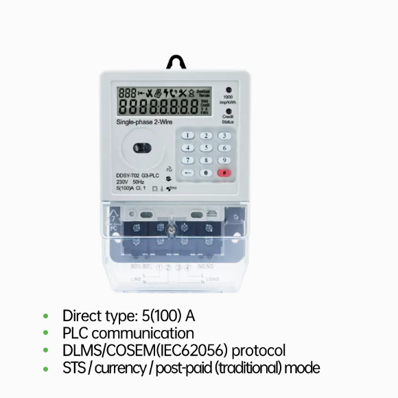 DLMS Electricity Meter Split Type PLC Communication