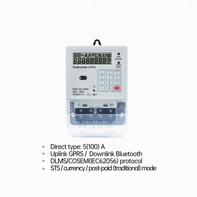 ODM factory GPRS Watt hour meter with 4G or 3G communication