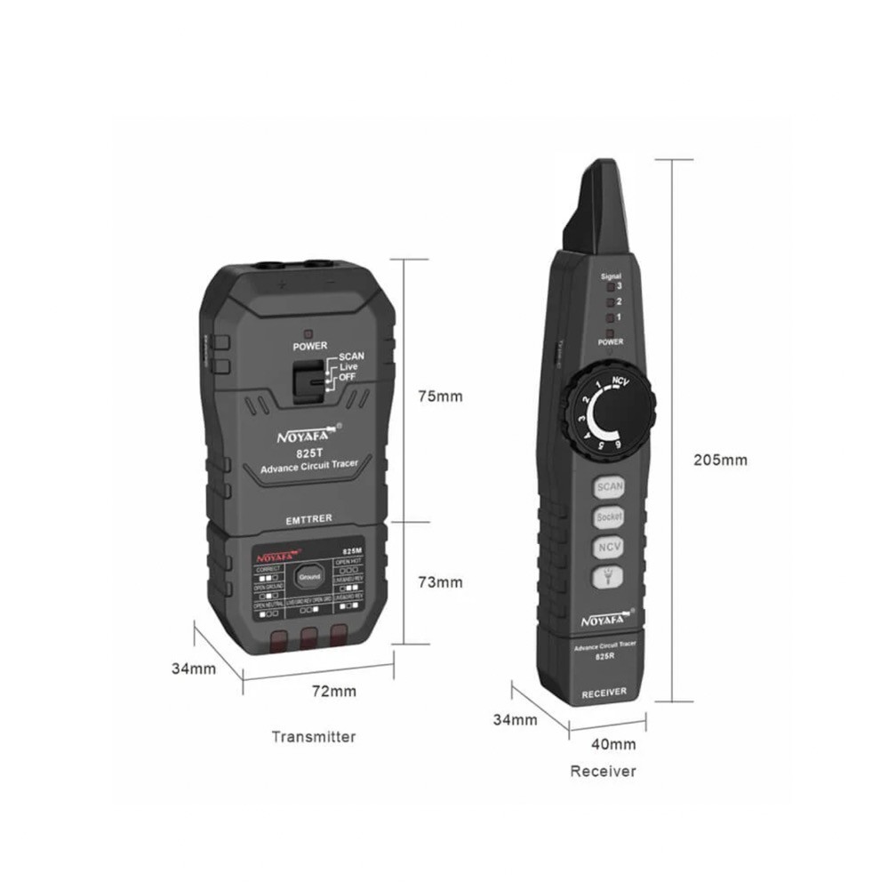 NF-825TMR Advanced Circuit Tracer & Breaker Finder with GFCI Outlet Tester